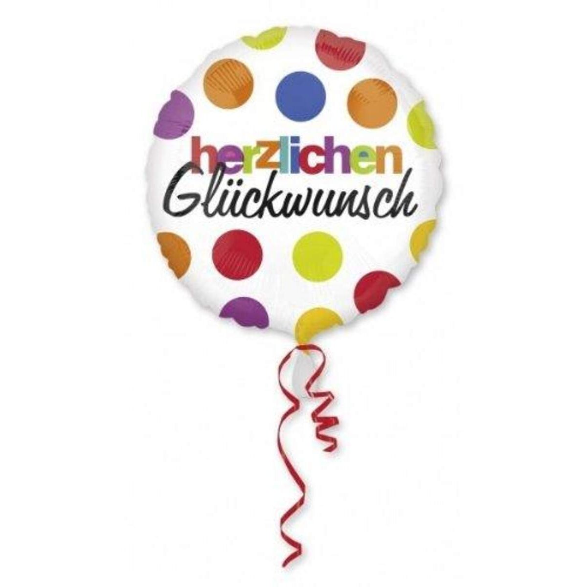 amscan Folienballon Herzlichen Glückwunsch