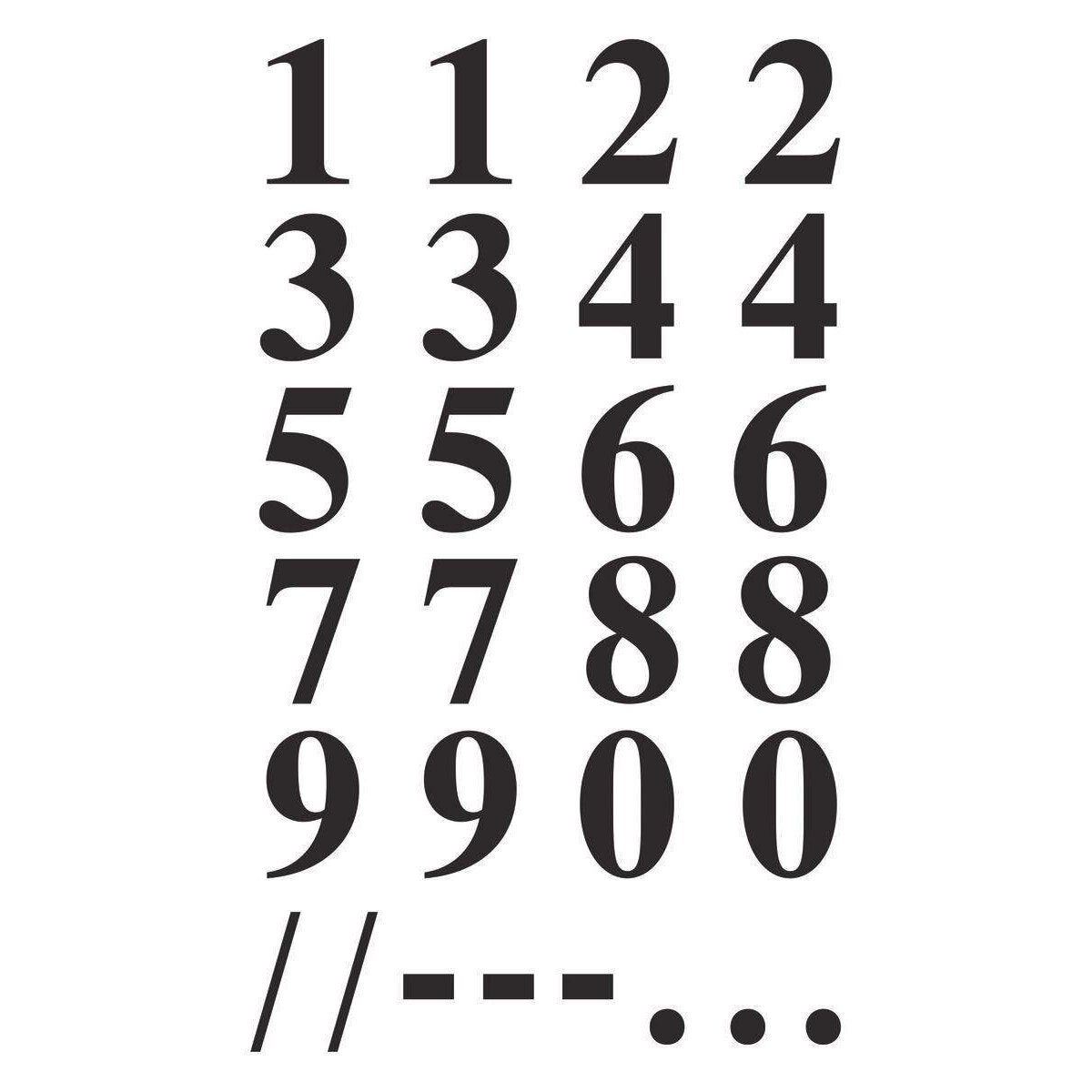 Avery Zweckform 3724, Zahlen Etiketten, Zahlen 0-9, 56 Aufkleber