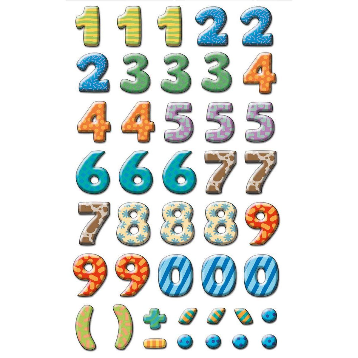 Avery Zweckform 59335, Zahlen Etiketten, Zahlen 0-9, 84 Aufkleber