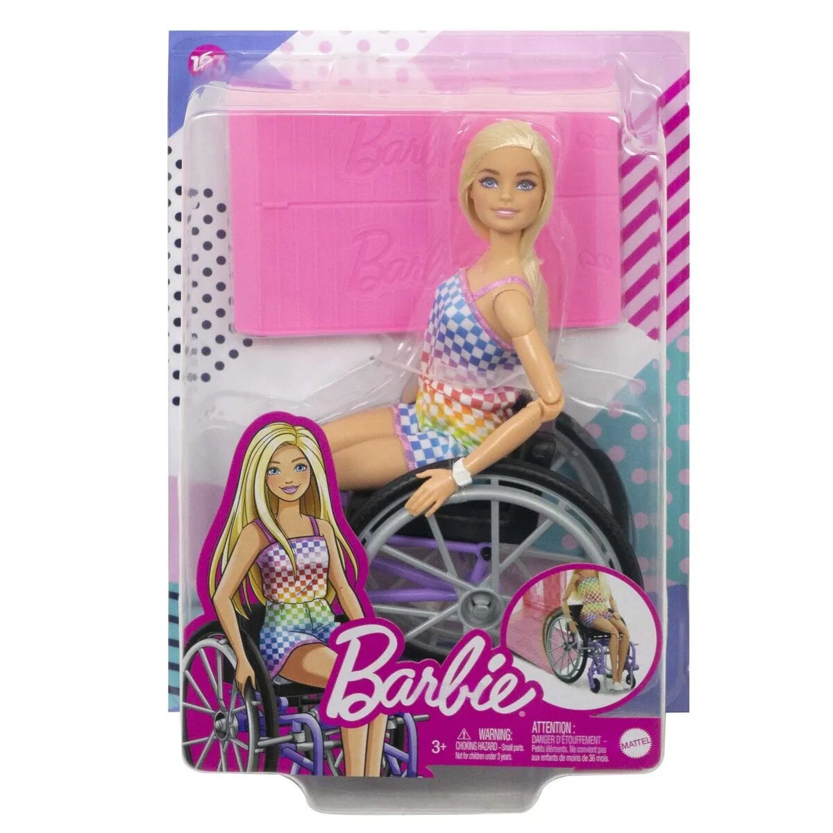 Barbie Fashionistas Puppe im Rollstuhl mit blonden Haaren