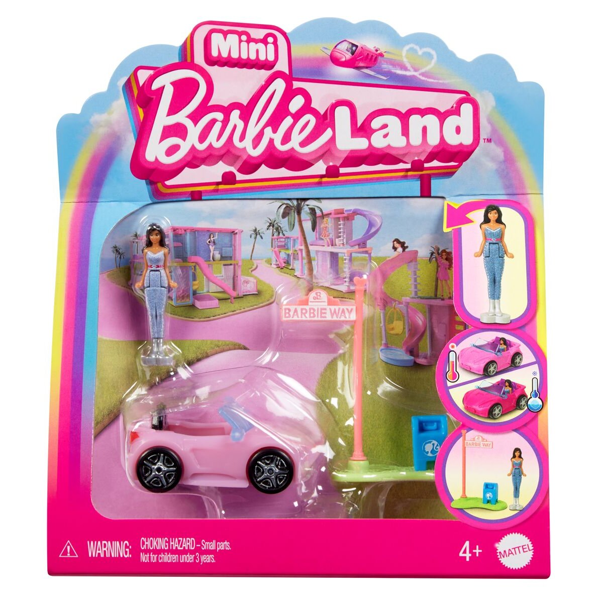 Barbie Mini BarbieLand Puppe und Cabrio