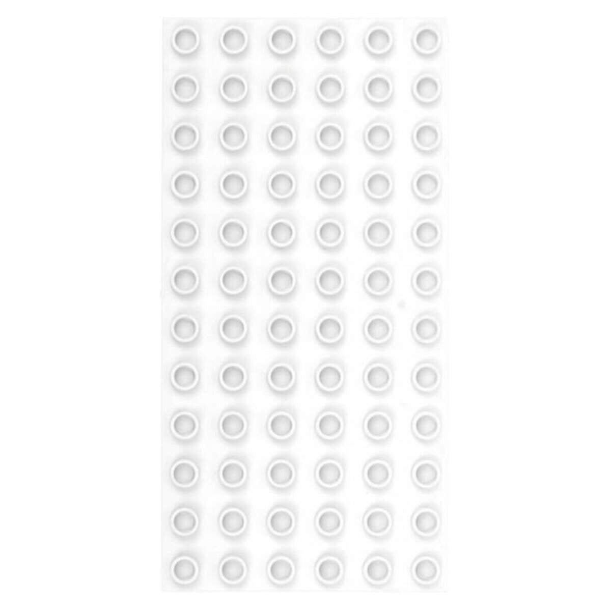 Strictly Briks Big Briks Grundplatten 2 Stück, je ca. 10 x 19 cm, 6 x 12 Noppen, weiß