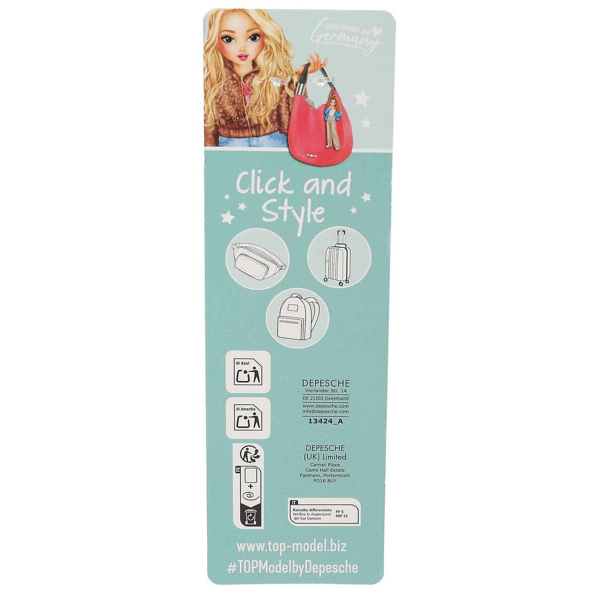 Depesche TOPModel figürlicher Click & Style Anhänger Girl Power