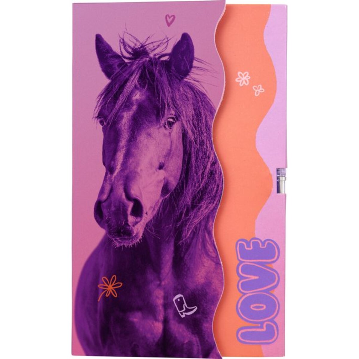 Die Spiegelburg Haftnotizen mit Mini-Gelstift - I LOVE HORSES