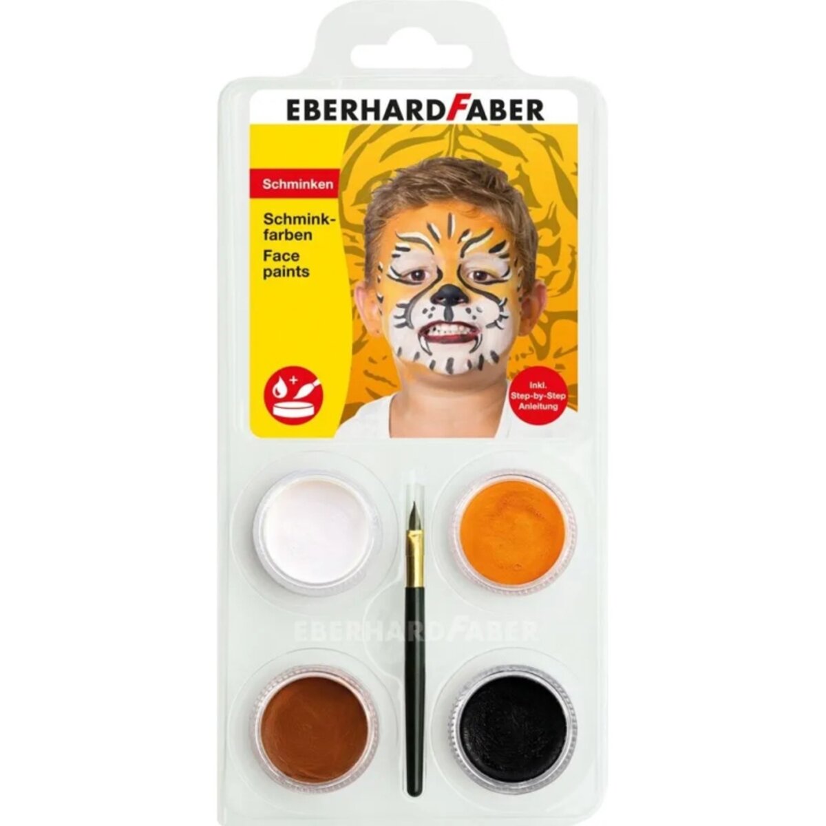 Eberhard Faber Schminkset Tiger schnell trocknend, wischfest