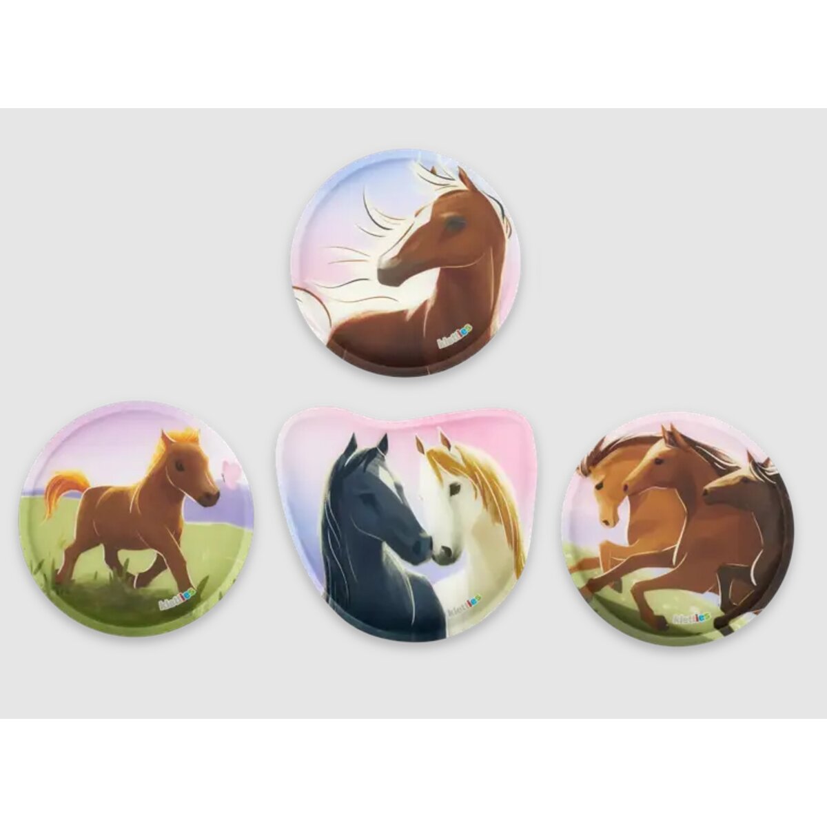 ergobag CUBO Schulrucksack-Set BlütenzauBär, 5-teilig