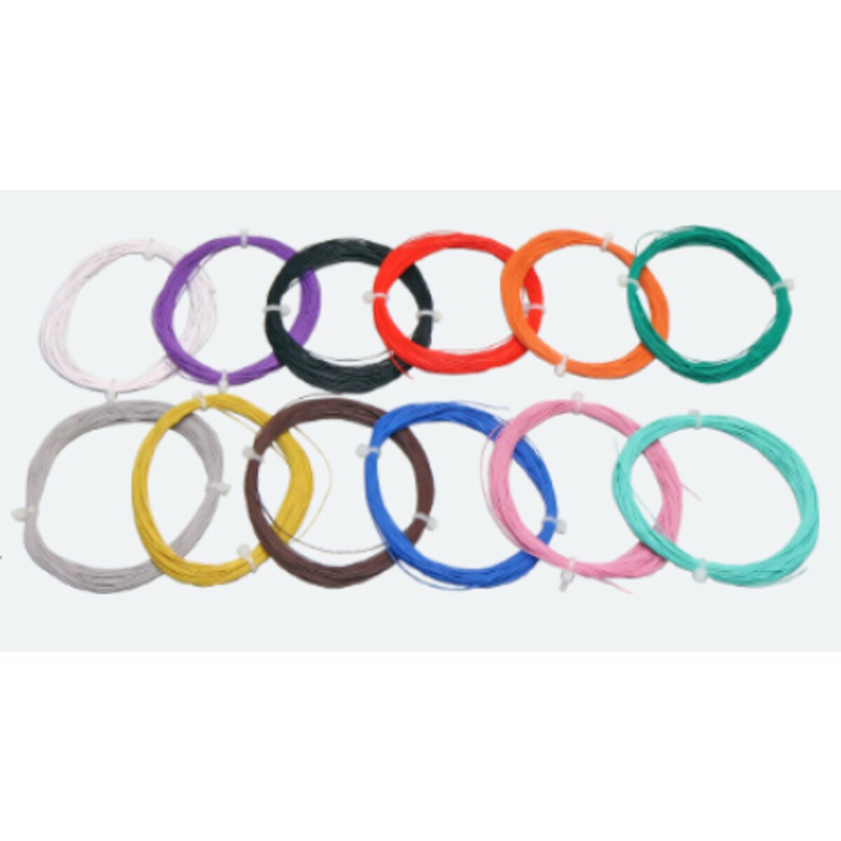 ESU 51940 - Hochflexibles Kabel, Durchmesser 0,5mm, AWG36, 10m Wickel, 1 Artikel, farblich sortiert: WEIß