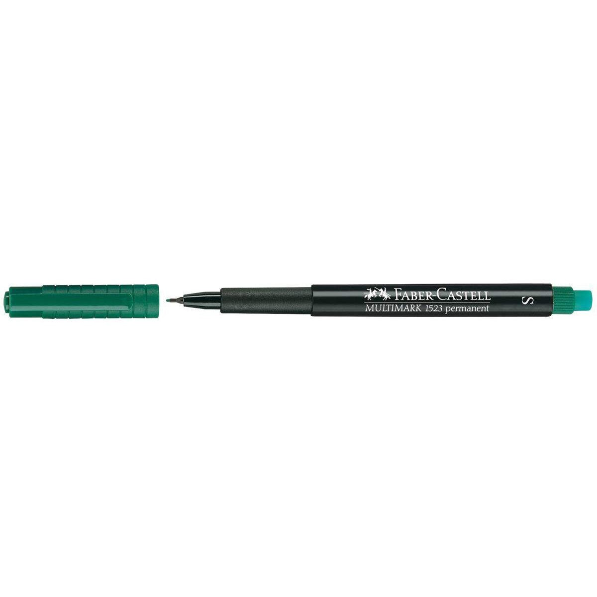Faber-Castell Marker Multimark permanent, S, grün