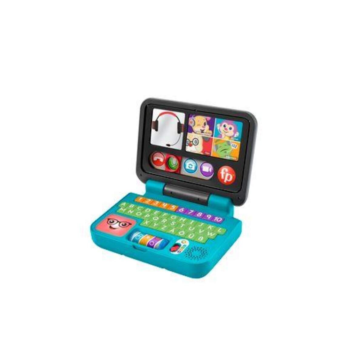 Fisher-Price Lernspaß Laptop, Lernspielzeug (Licht & Musik), ab 6 M.