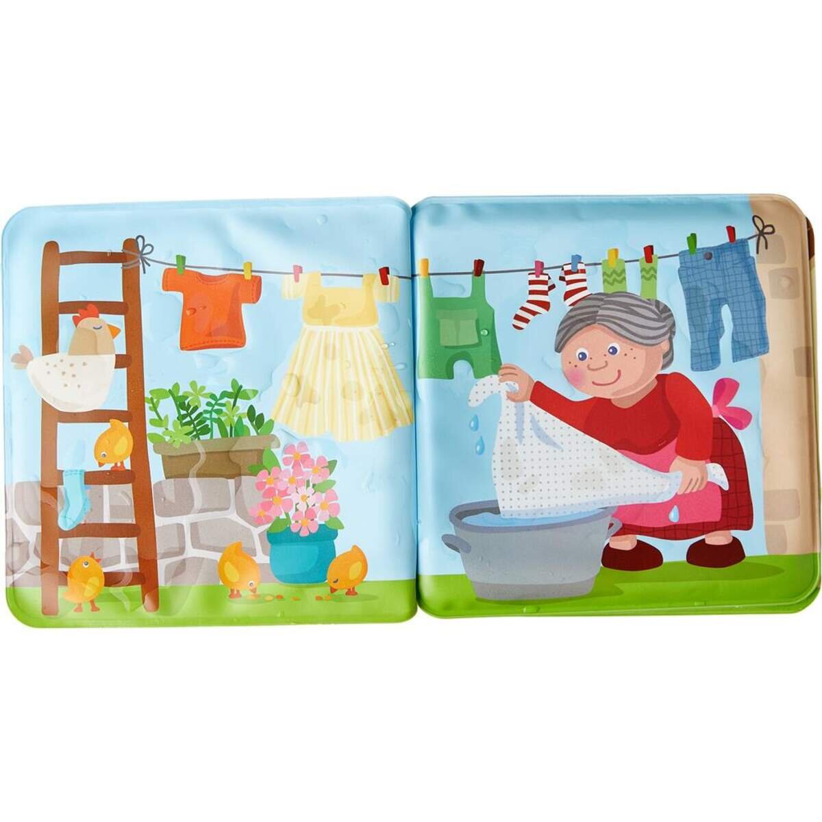 HABA 304707 Badebuch Waschtag bei Schwein & Kuh