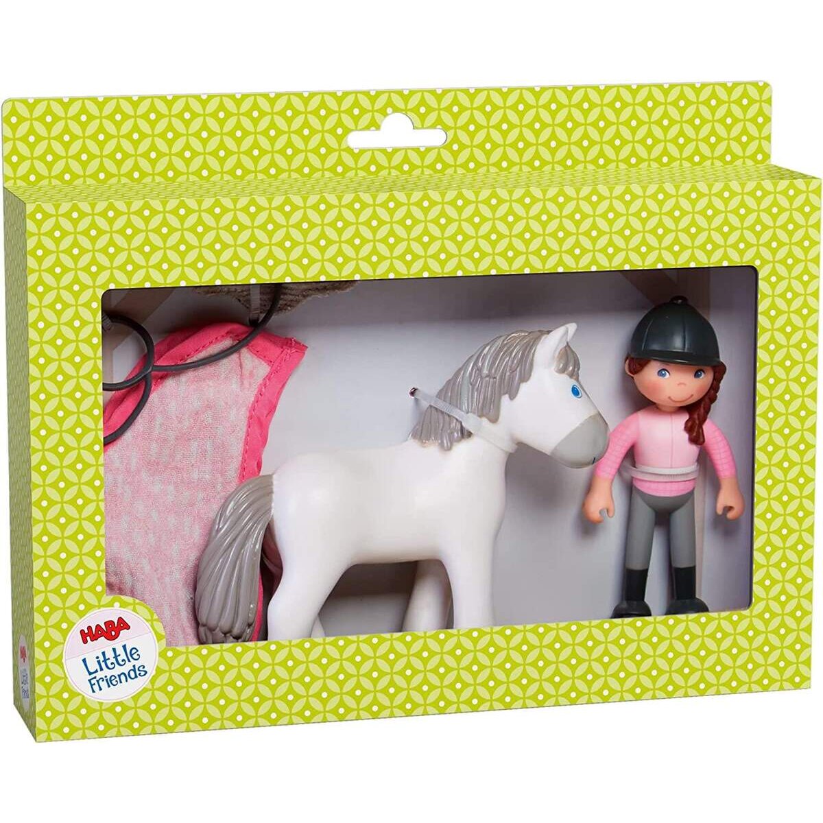 HABA 306168 Little Friends Reiterin Sanya und Pferd Saphira