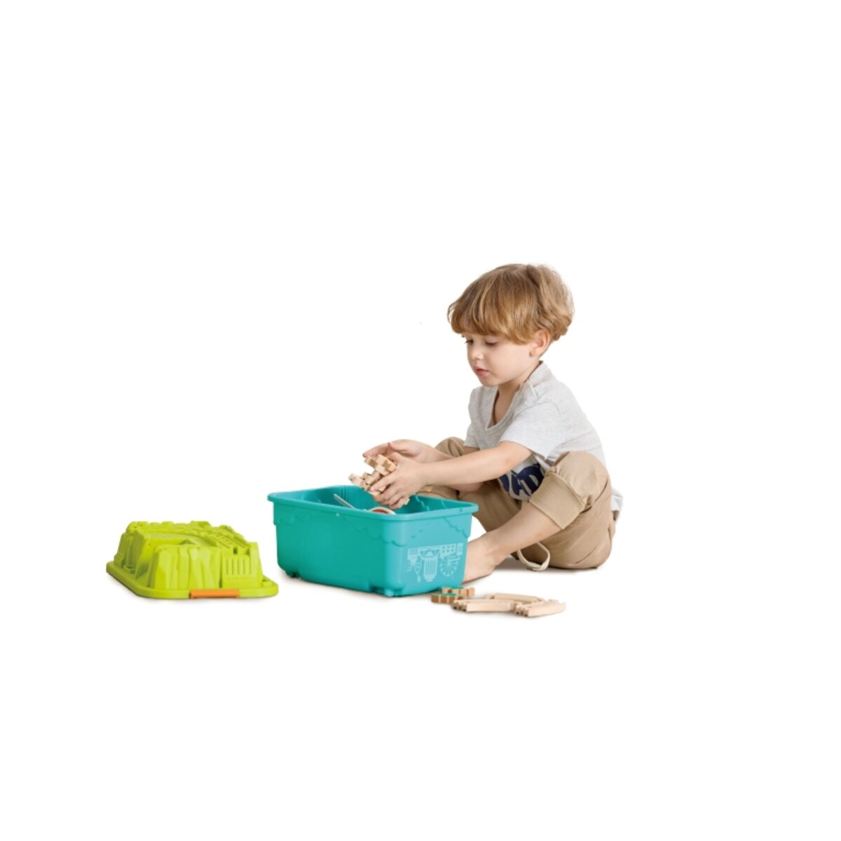 Hape Eisenbahn-Set Bauernhof, 40 Teile