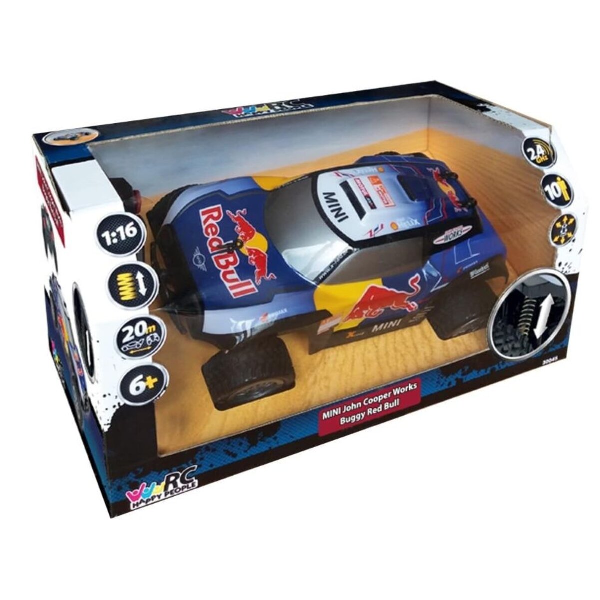 Happy People RC X-Raid MINI JCW Buggy RedBull, 1:16