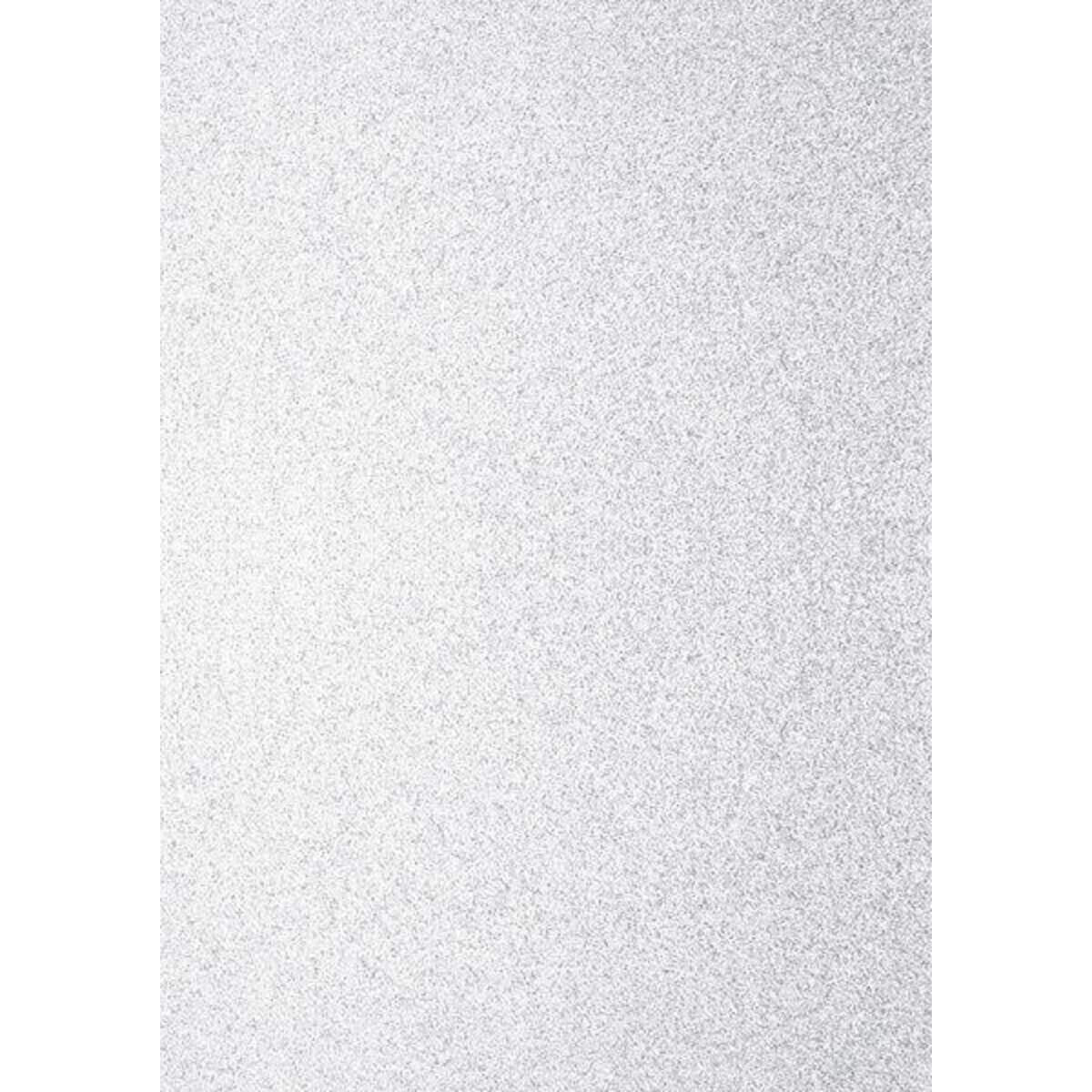 Heyda Glitterkarton weiß A4