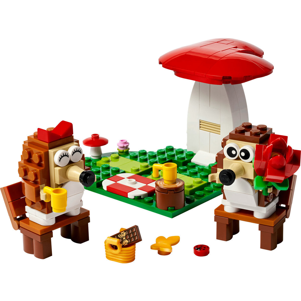 LEGO® Iconic 40711 Igel und ihr Picknick-Date