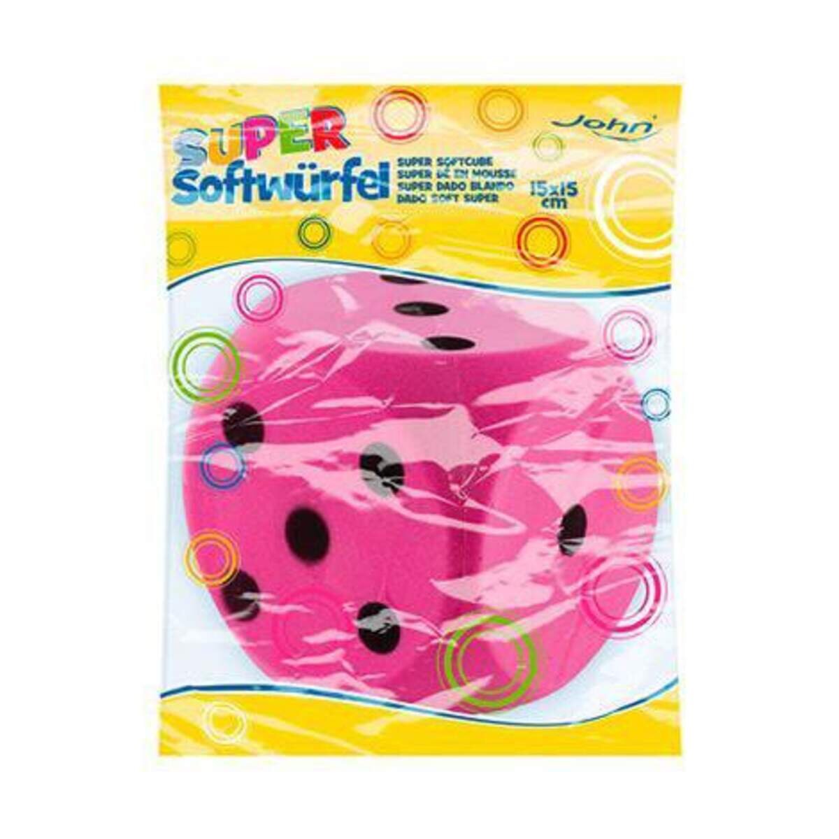 John Bälle Super Softwürfel, im Polybeutel, sortiert