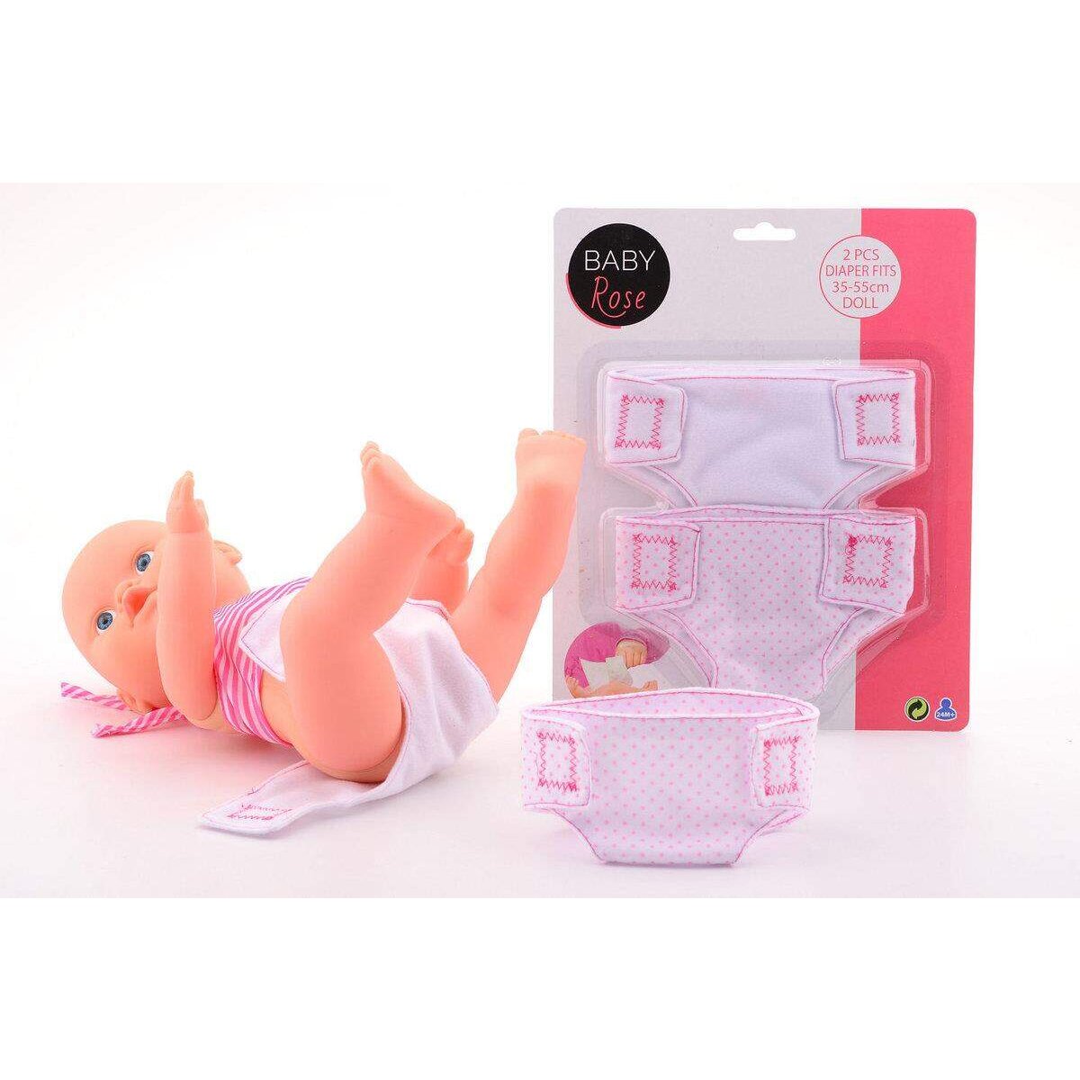 Johntoy Baby Rose Stoffwindel, 2 Stück