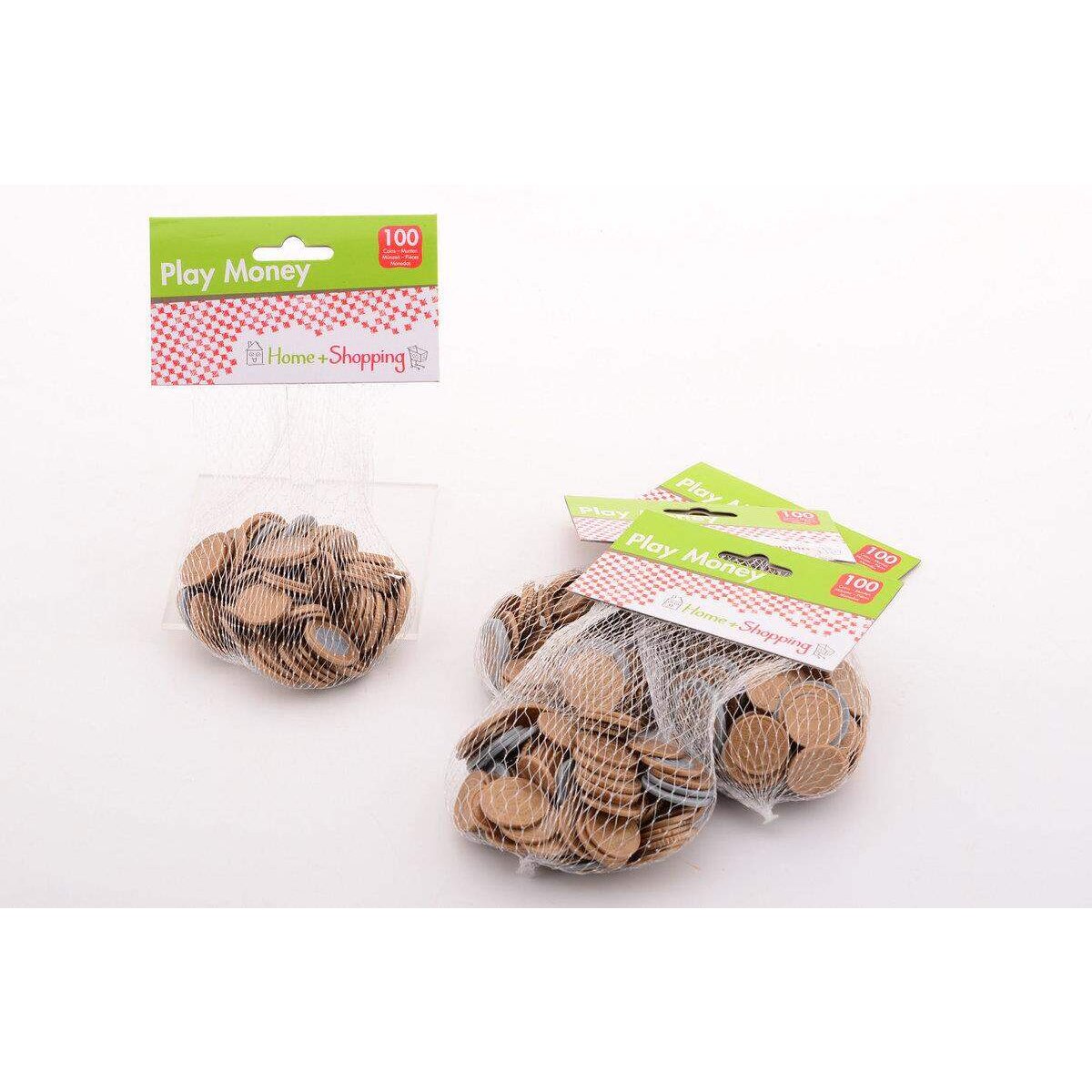 Johntoy Spielgeld, 100 Münzen in Netz
