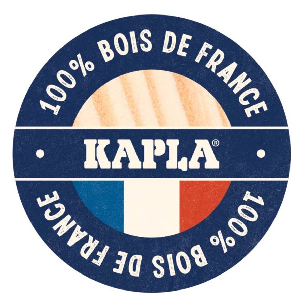 KAPLA® Box Sommer 200 Holzplättchen in 4 Farben in einer stabilen Kartonbox