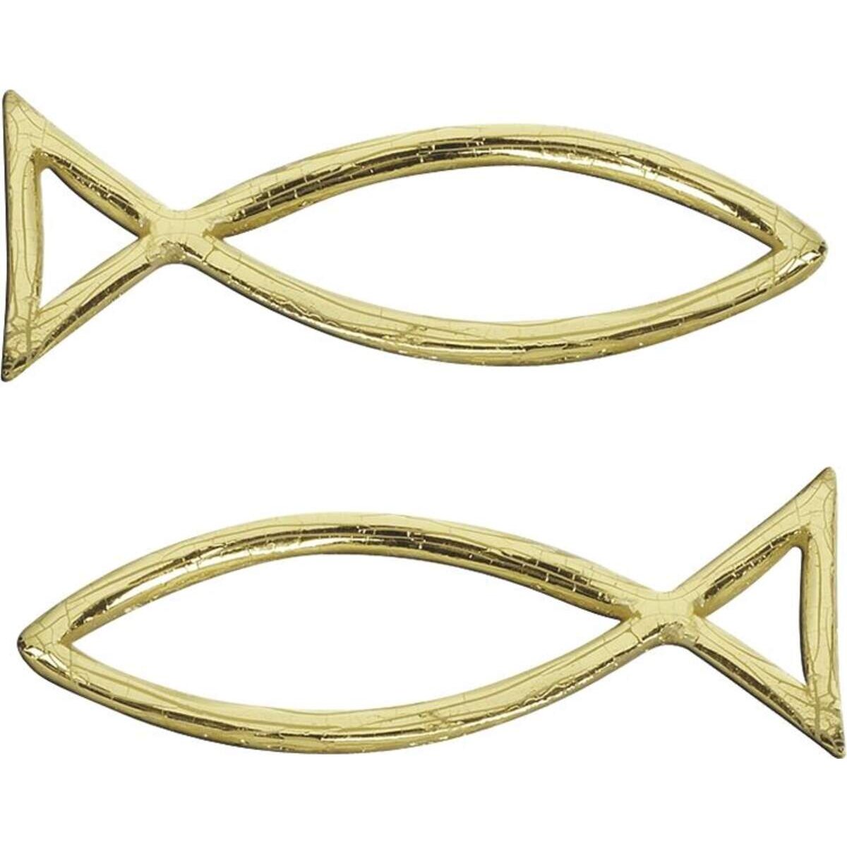 Knorr Prandell Wachs-Fisch, 40 x 13 mm, gold, 2 Stück