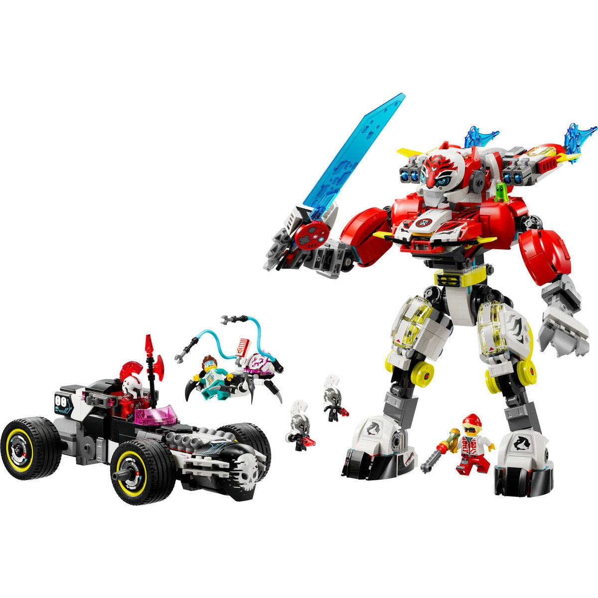 LEGO® DREAMZzz™ 71497 Coopers Tiger-Mech und Zero's Hot Rod Auto