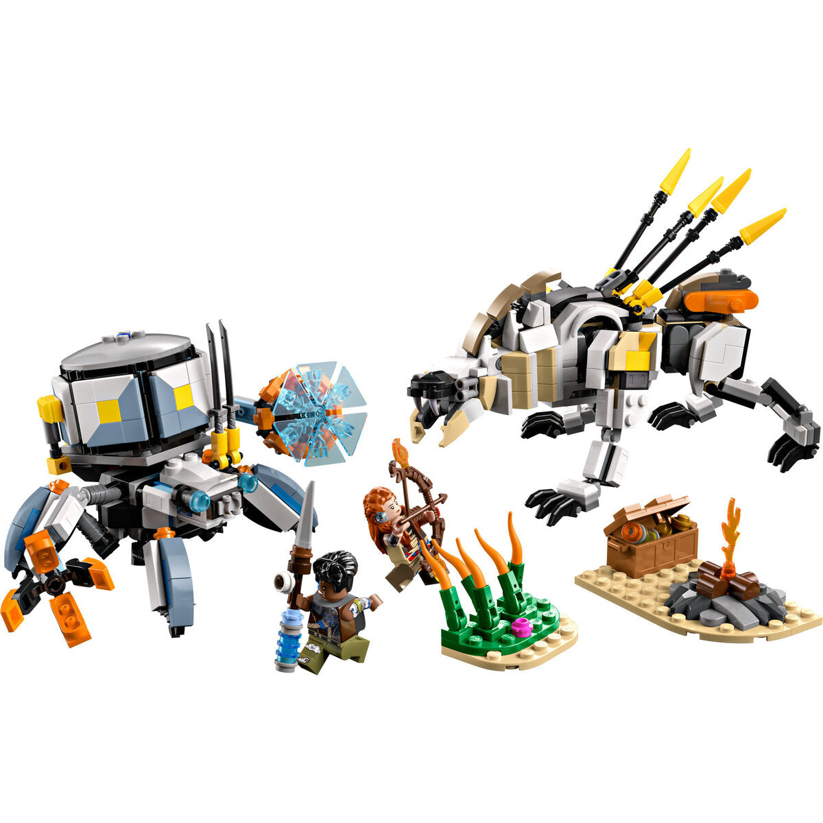 LEGO® Horizon 77037 Aloy und Varl vs. Panzerwanderer und Sägezahn