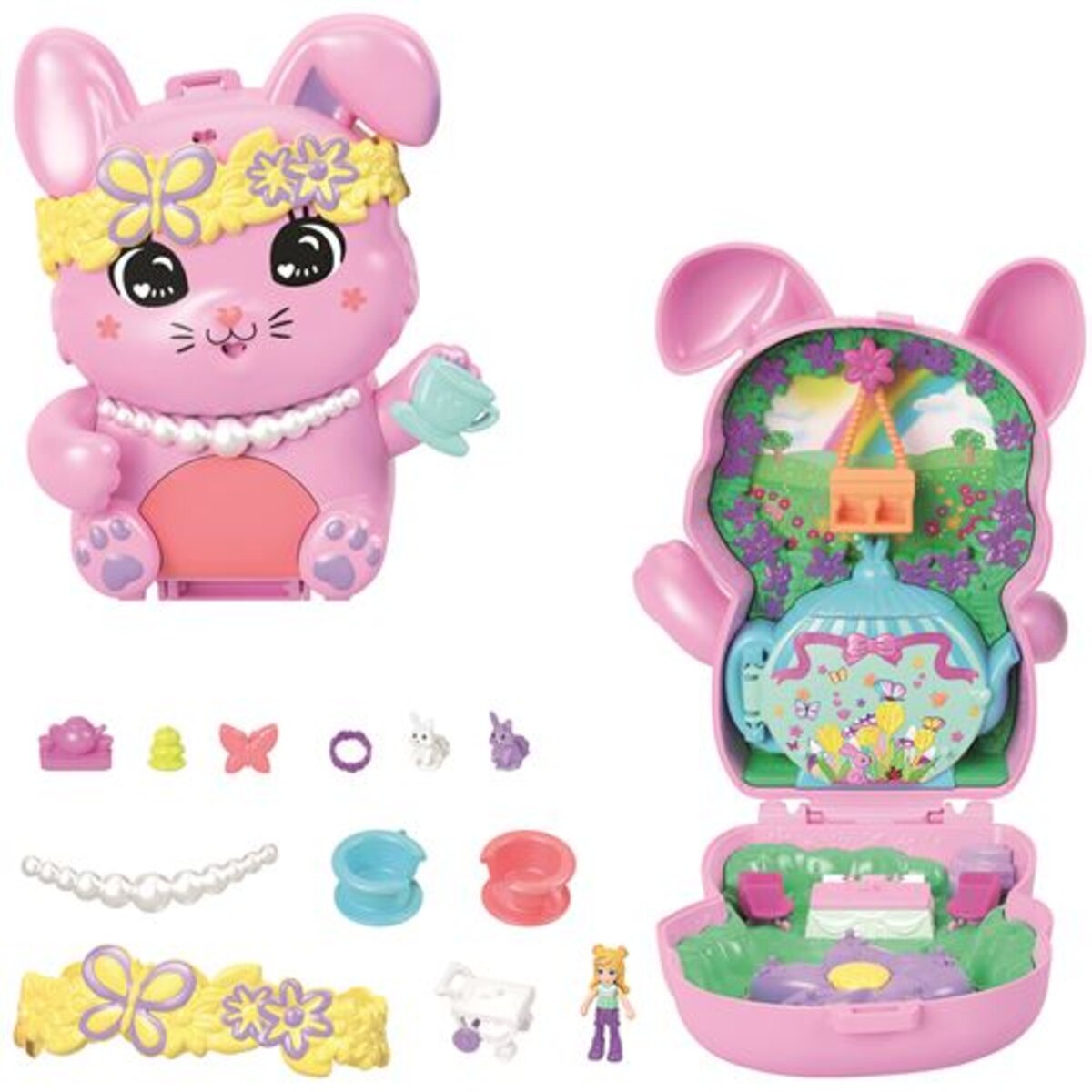 Polly Pocket Welt Schatulle, 1 Stück, 4-fach sortiert