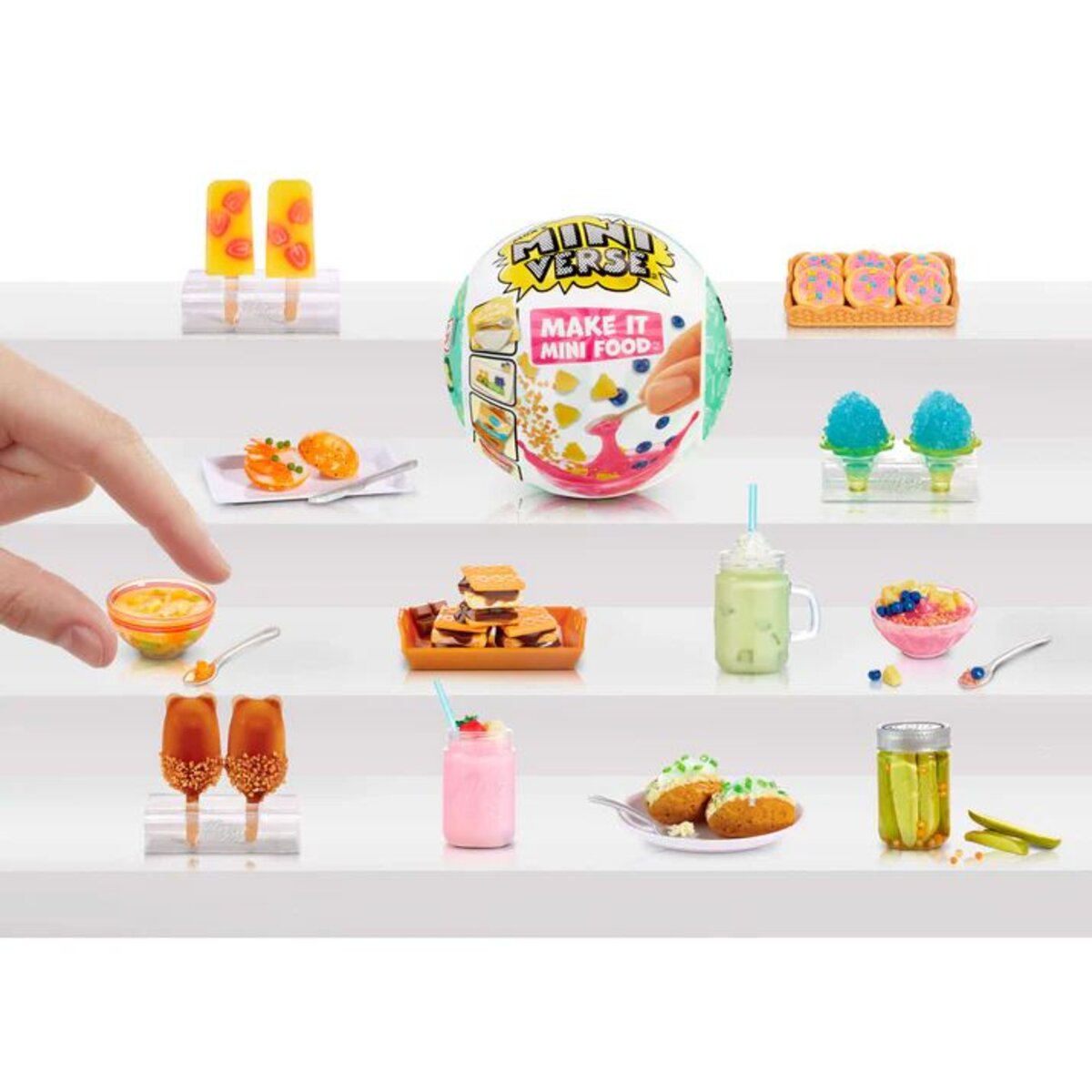 MGA Entertainment Miniverse Make It Mini Food Cafe Serie 3 Mini-Sammlerstücke, sortiert