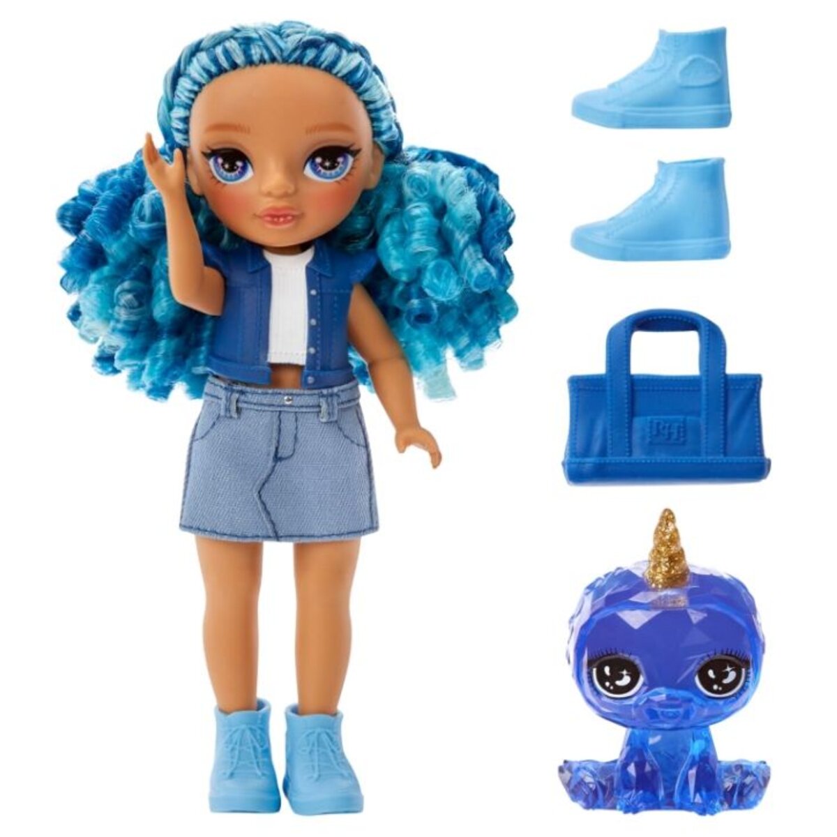 MGA Entertainment Rainbow High Littles Dolls- Sapphire (blau)