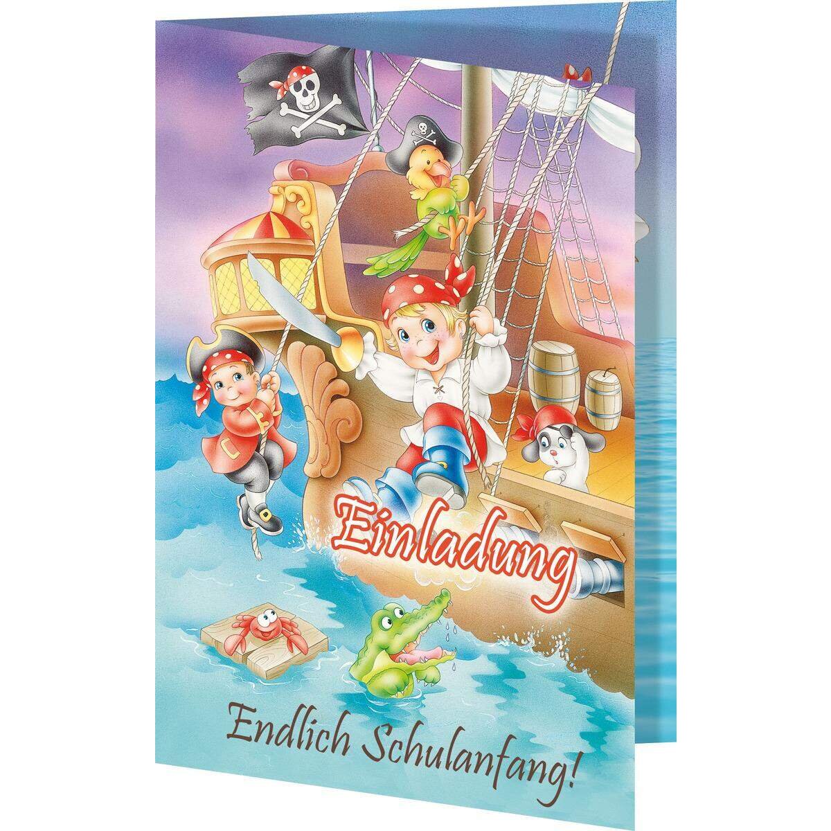 Nestler Einladung Pirat mit Briefumschlag