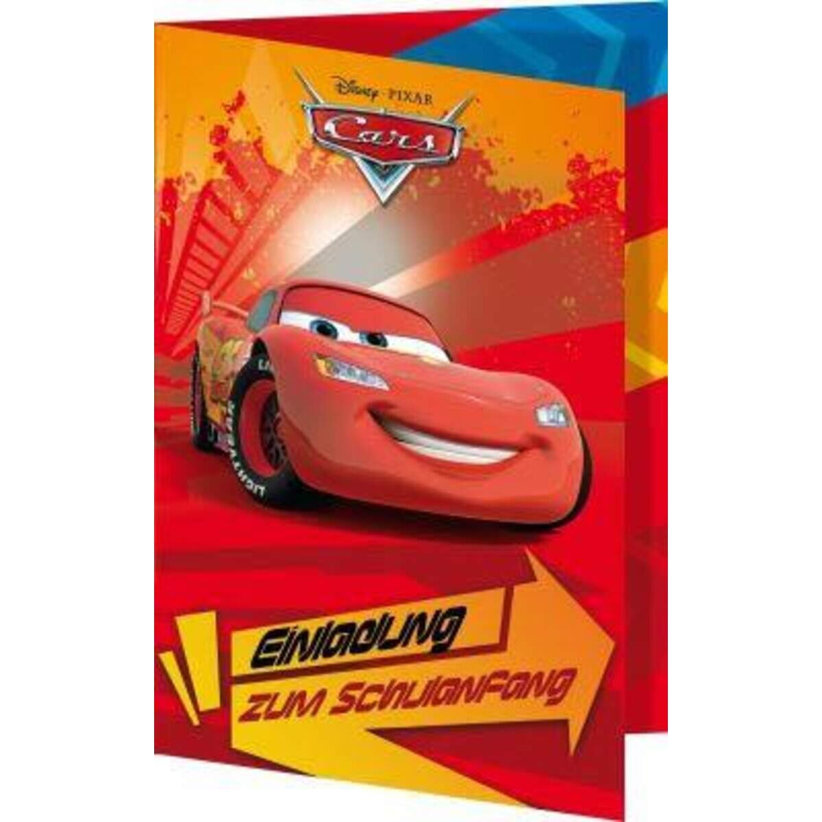 Nestler Einladungskarte Schulanfang Disney Pixar Cars 2