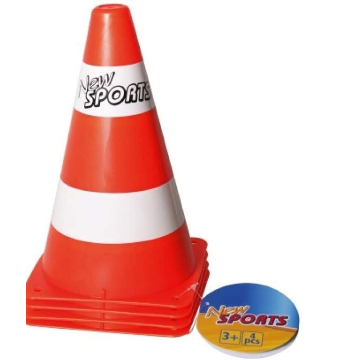 New Sports Baustellen-Hütchen Pylonenset, 4-teilig