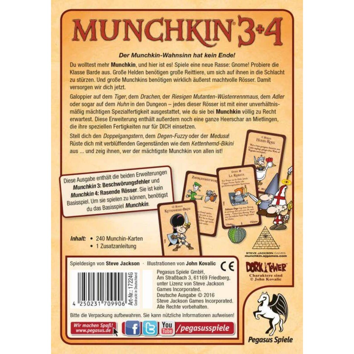 Pegasus Spiele Munchkin 3+4