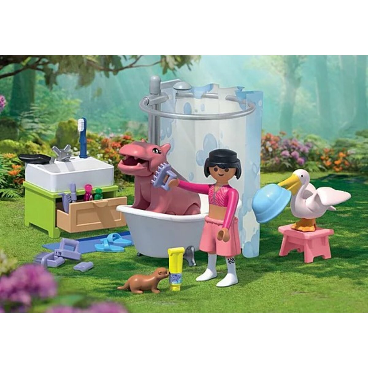 PLAYMOBIL® 71950 Animals & Friends Tierischer Badespaß