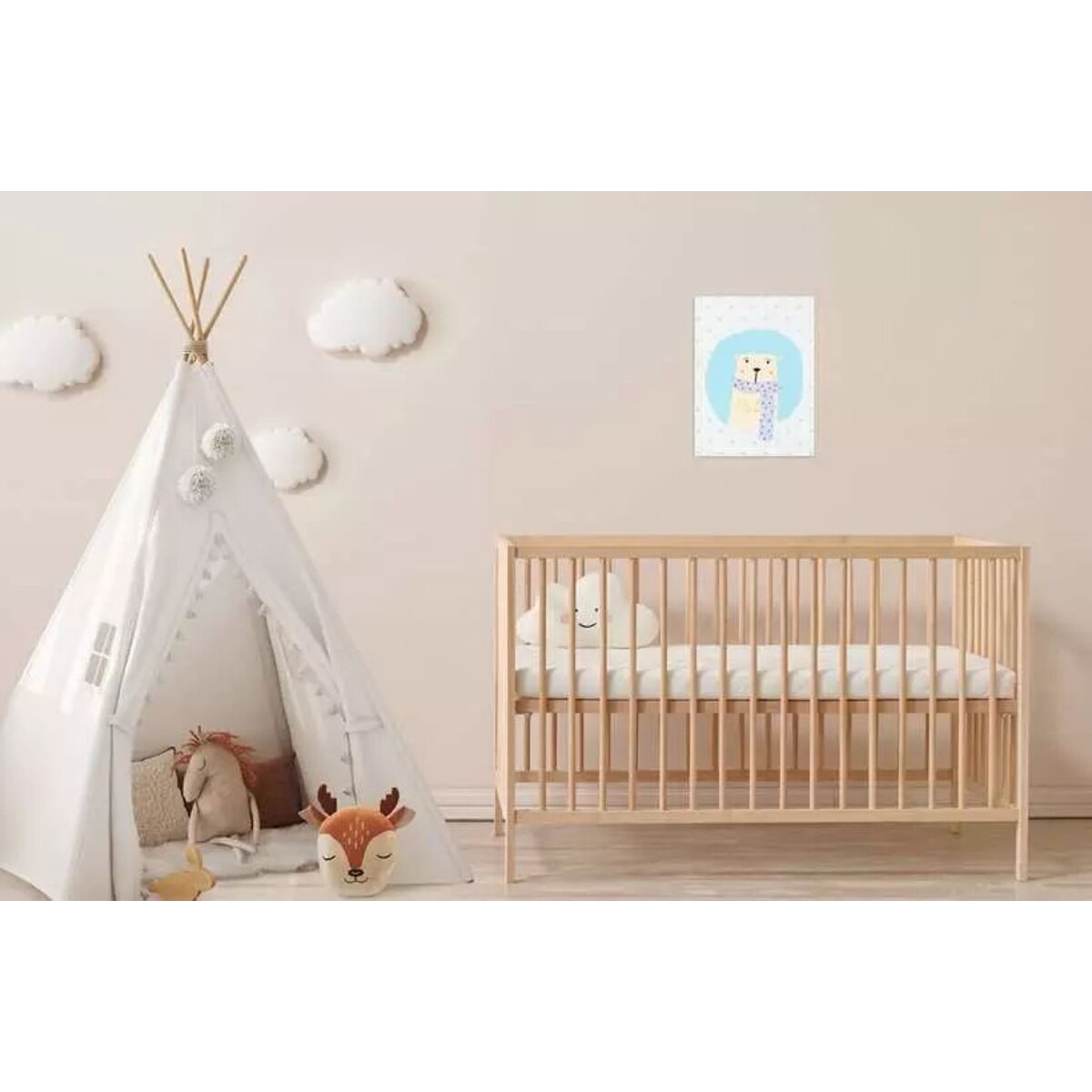 Ravensburger CreArt Hello Baby: Cute Polar Bear - Malen nach Zahlen für Erwachsene