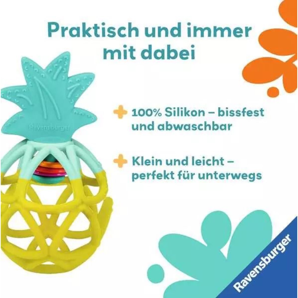 Ravensburger play+ Rassel-Greifling: Ananas