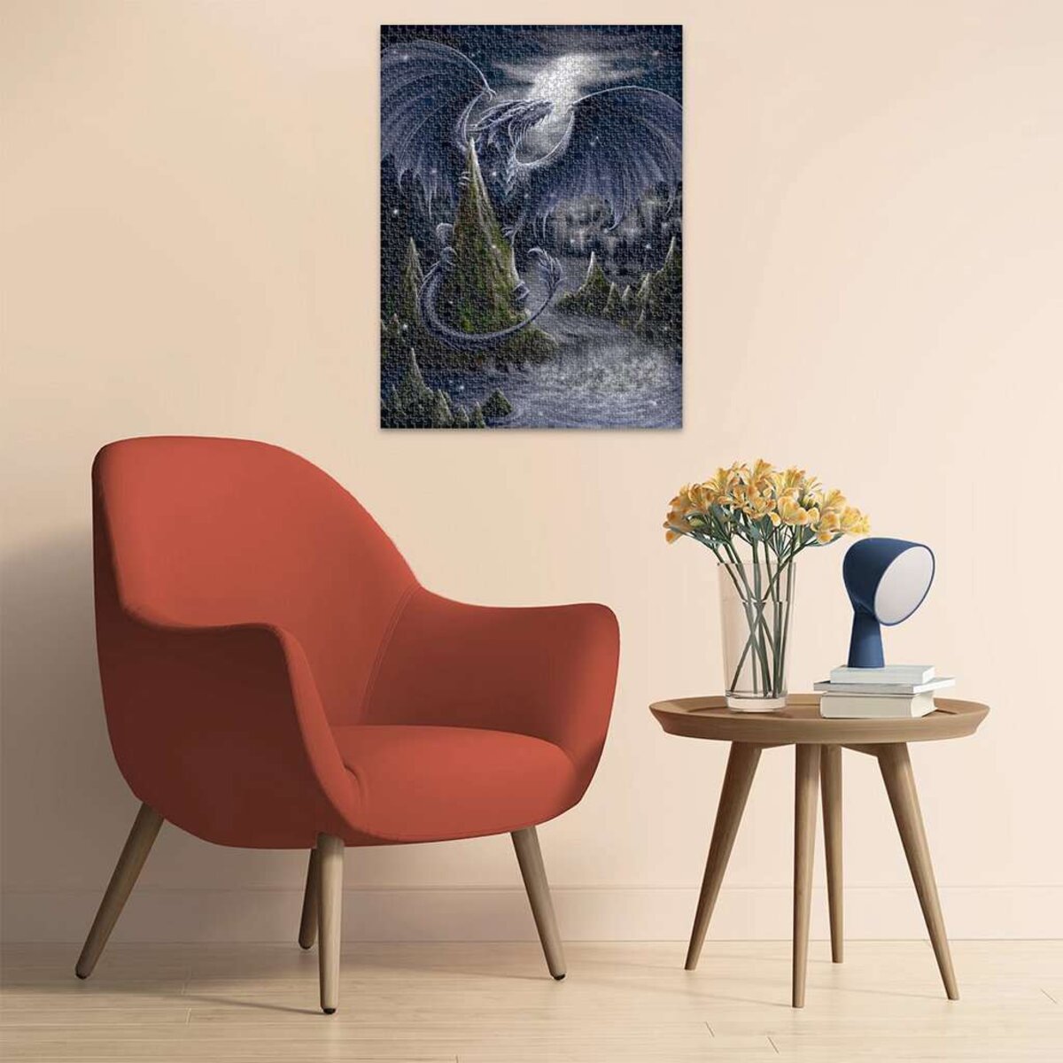 Ravensburger Puzzle - Der Schwarzblaue Drache, 1500 Teile