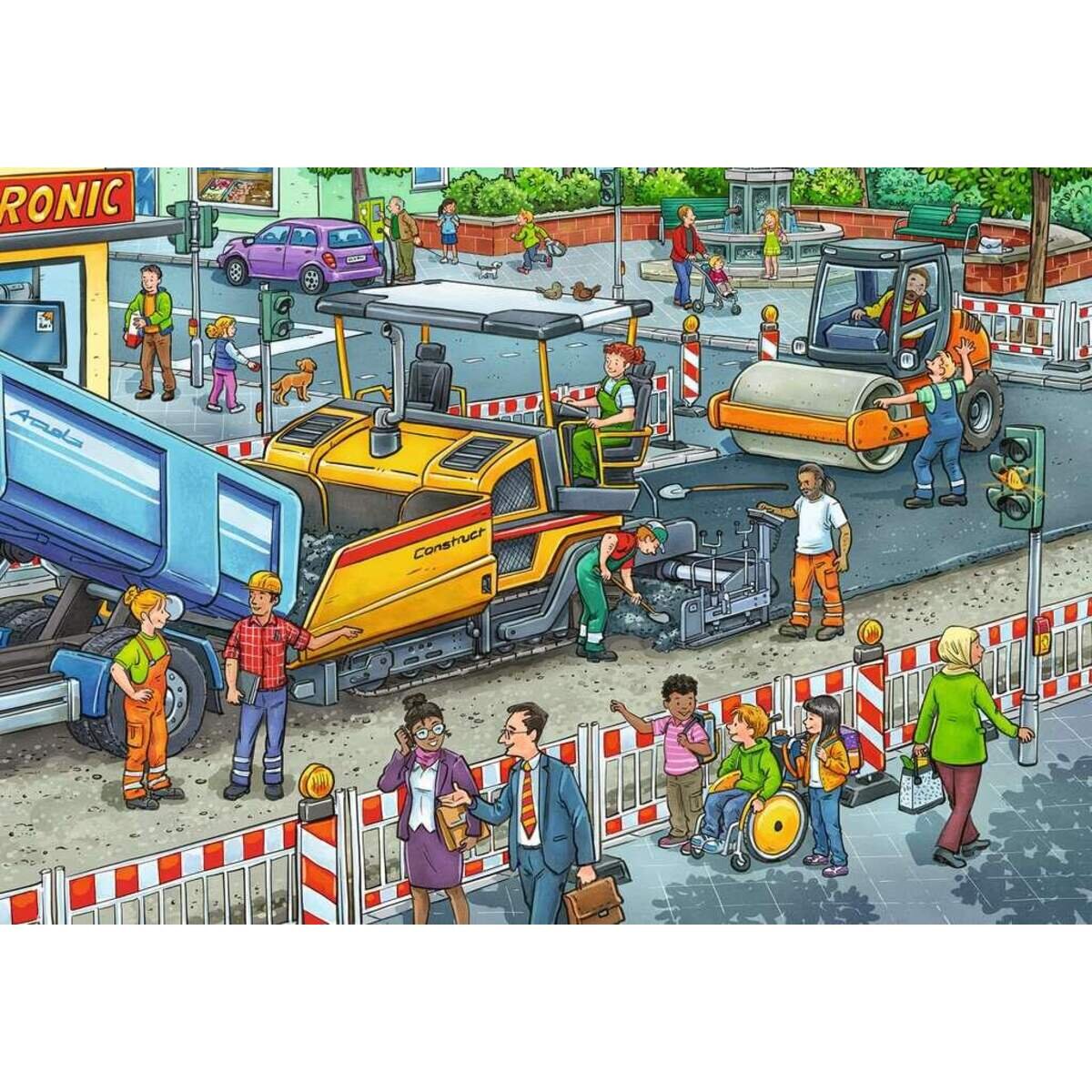 Ravensburger Puzzle - Straßenbaustelle, 24 Teile