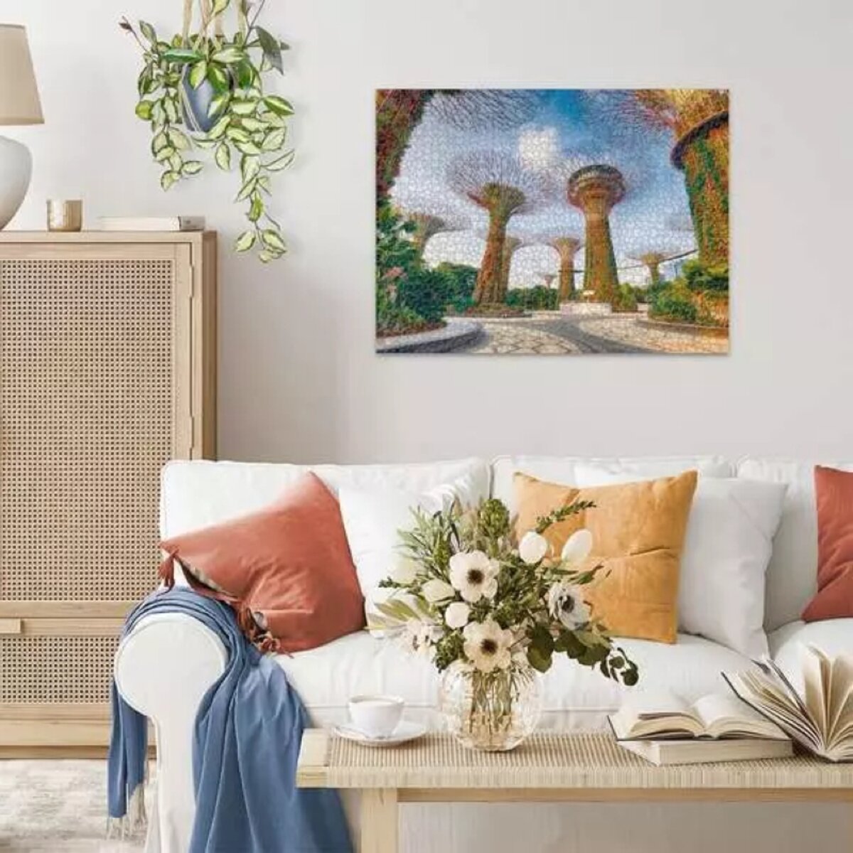 Ravensburger Puzzle 1500 Teile Garten an der Bucht in Singapur 80 x 60 cm