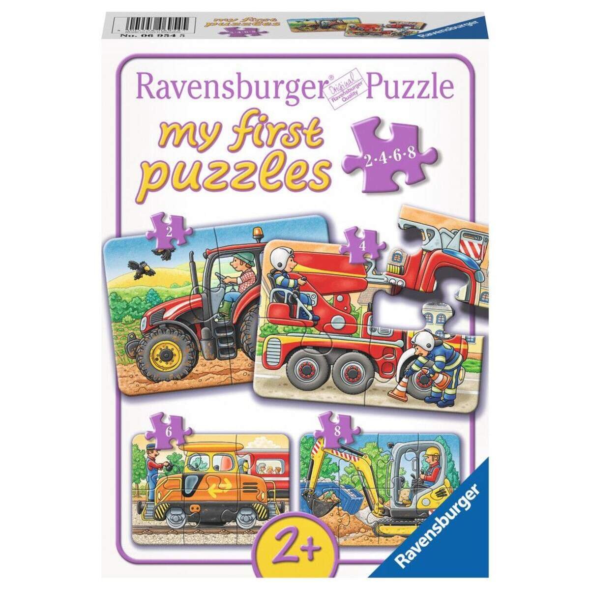 Ravensburger Puzzle Bei der Arbeit, 4 Puzzle