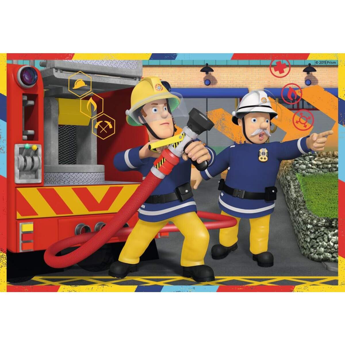 Ravensburger Puzzle Feuerwehrmann Sam im Einsatz, 2x12 Teile