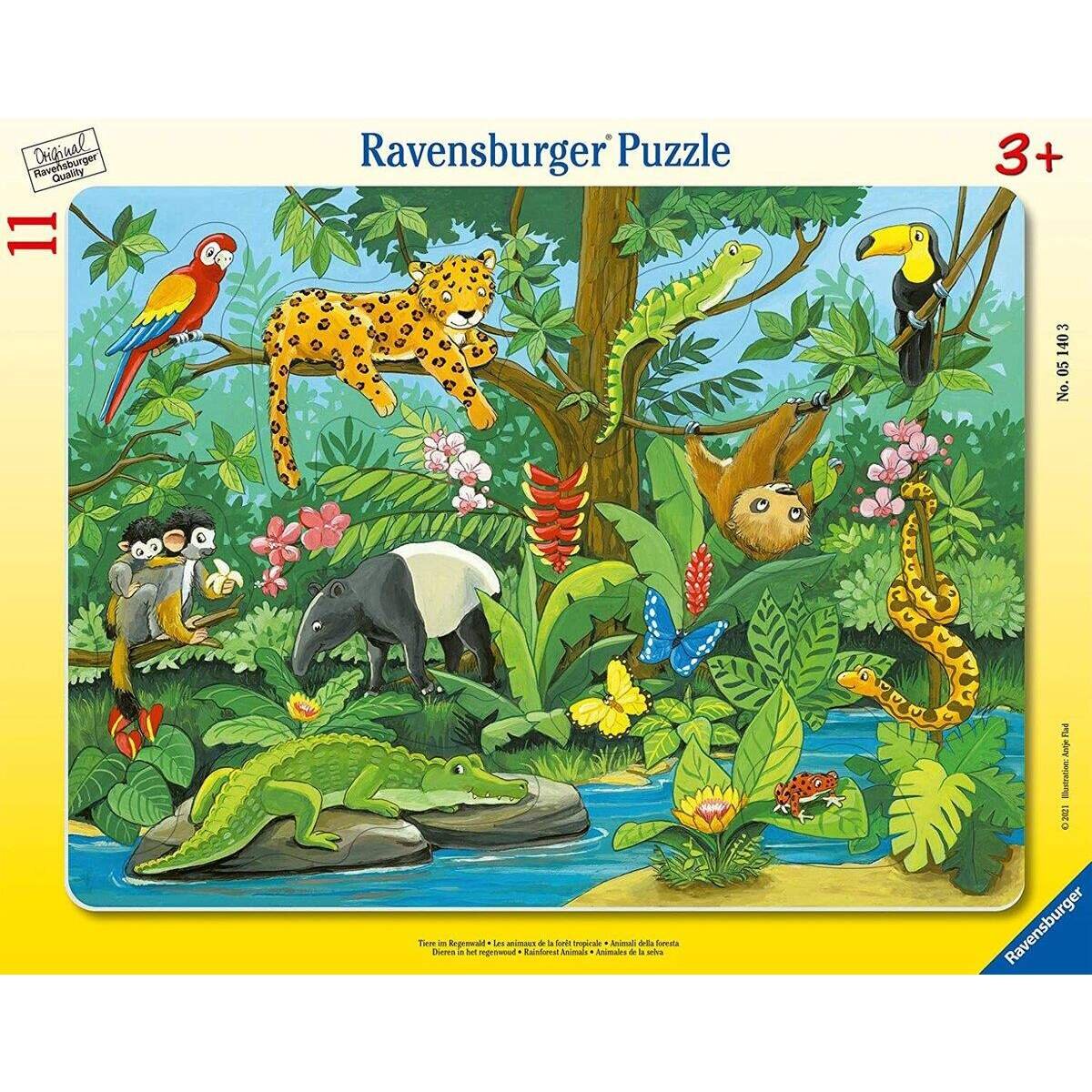Ravensburger Tiere im Regenwald, 11 Teile