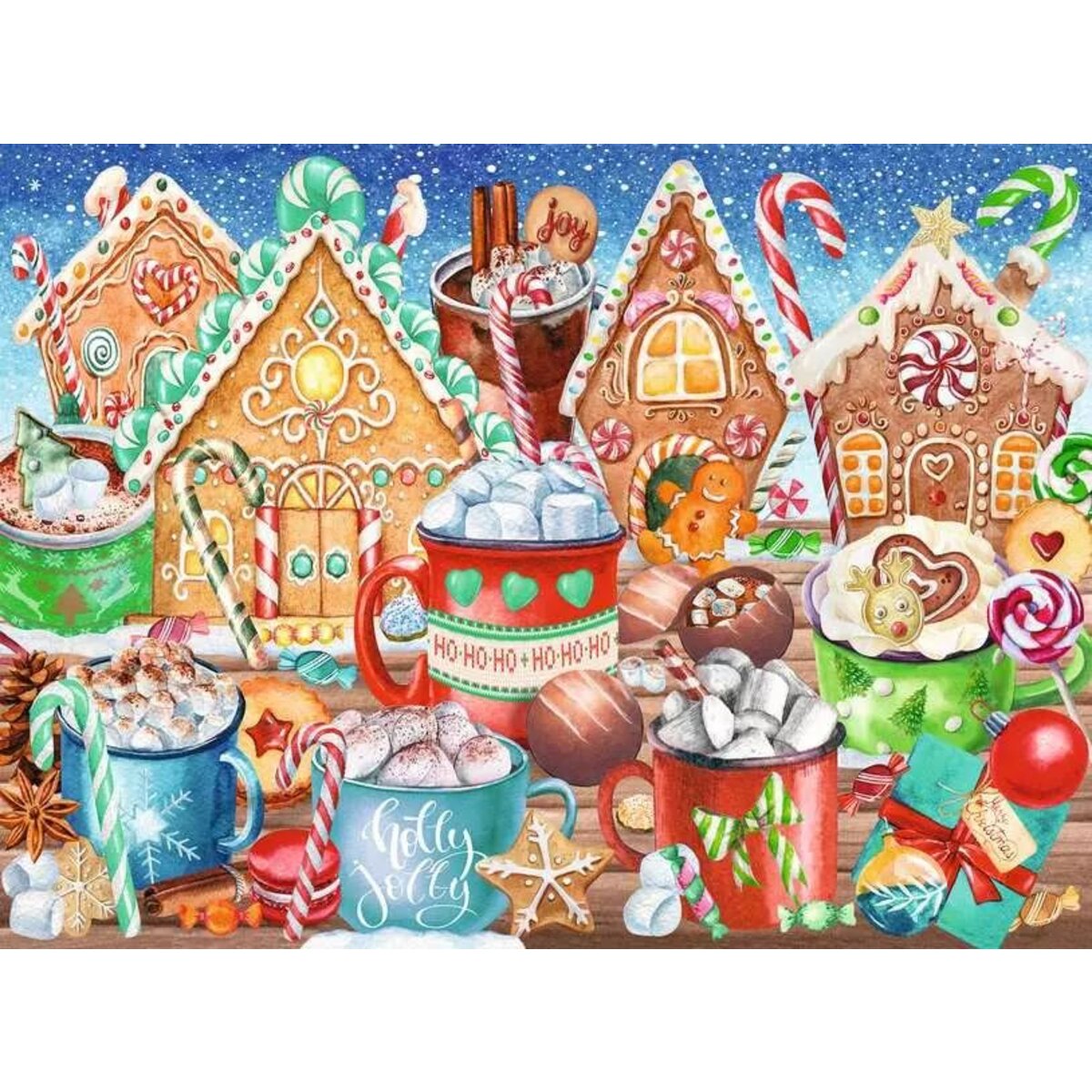 Ravensburger XXL Puzzle - Süße Weihnachten, 200 Teile