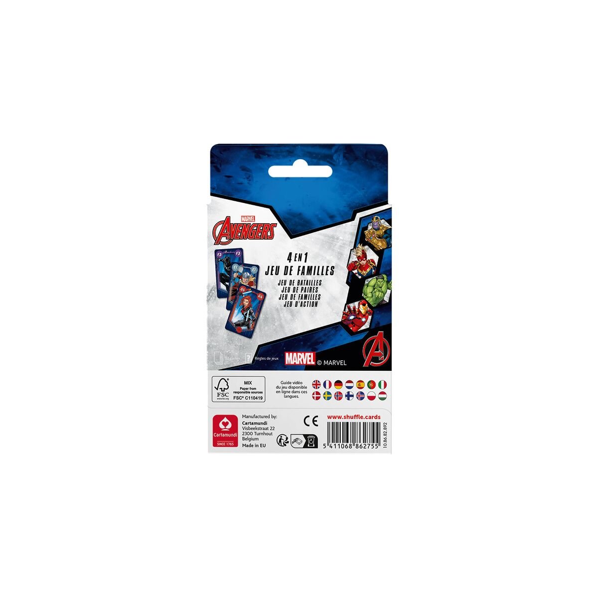 Shuffle Disney Marvel Avengers - Quartett 4 in 1