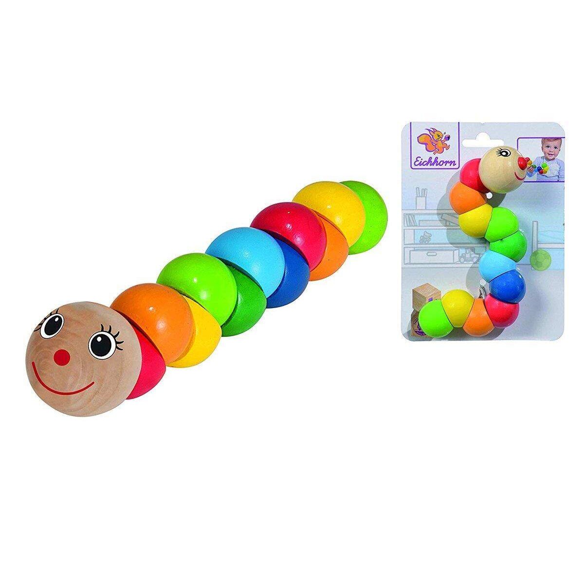 Simba Eichhorn Greifling Motiv Raupe, bunt