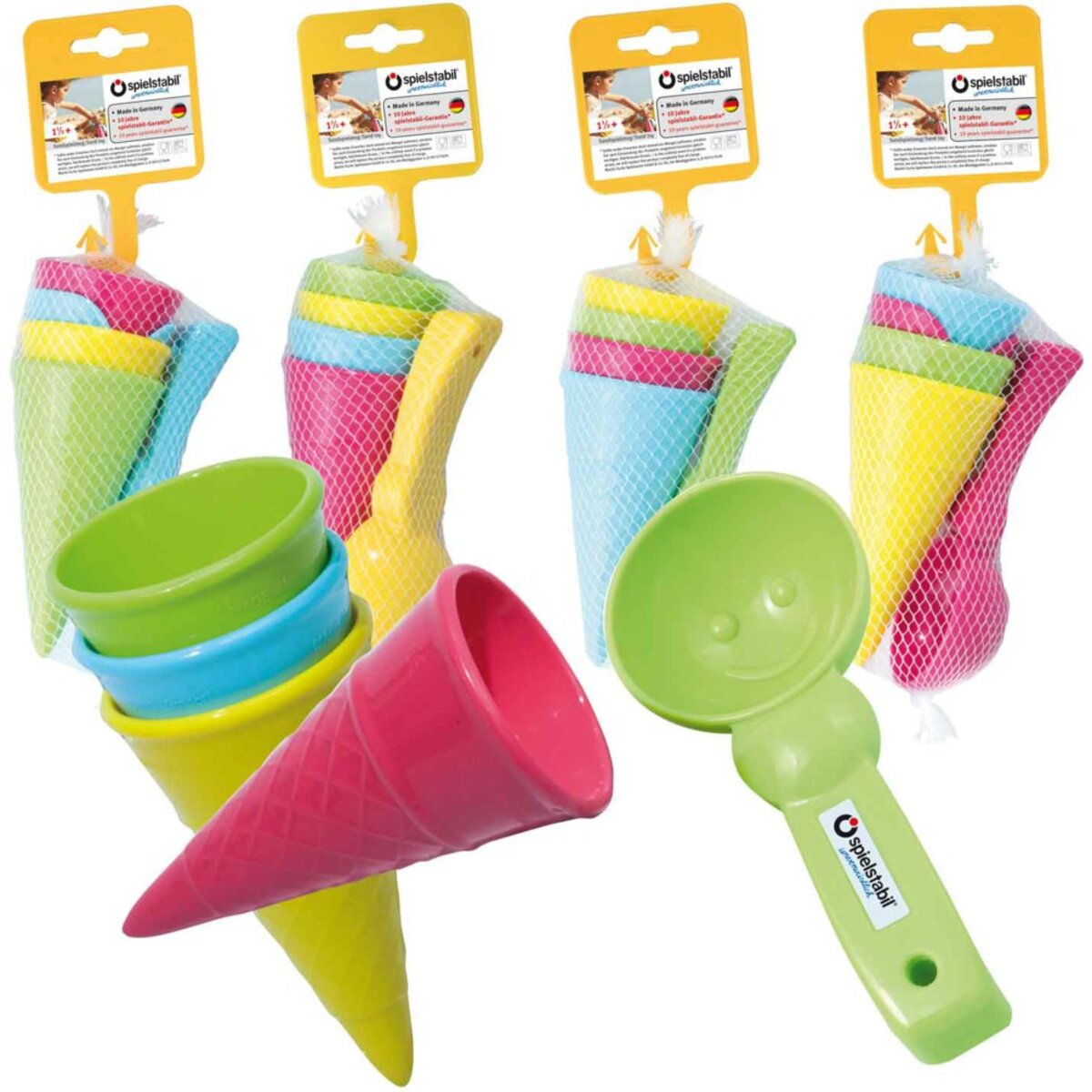 spielstabil Eis-Duo fashion 5-teilig im Netz, 1 Stück, 4-fach sortiert