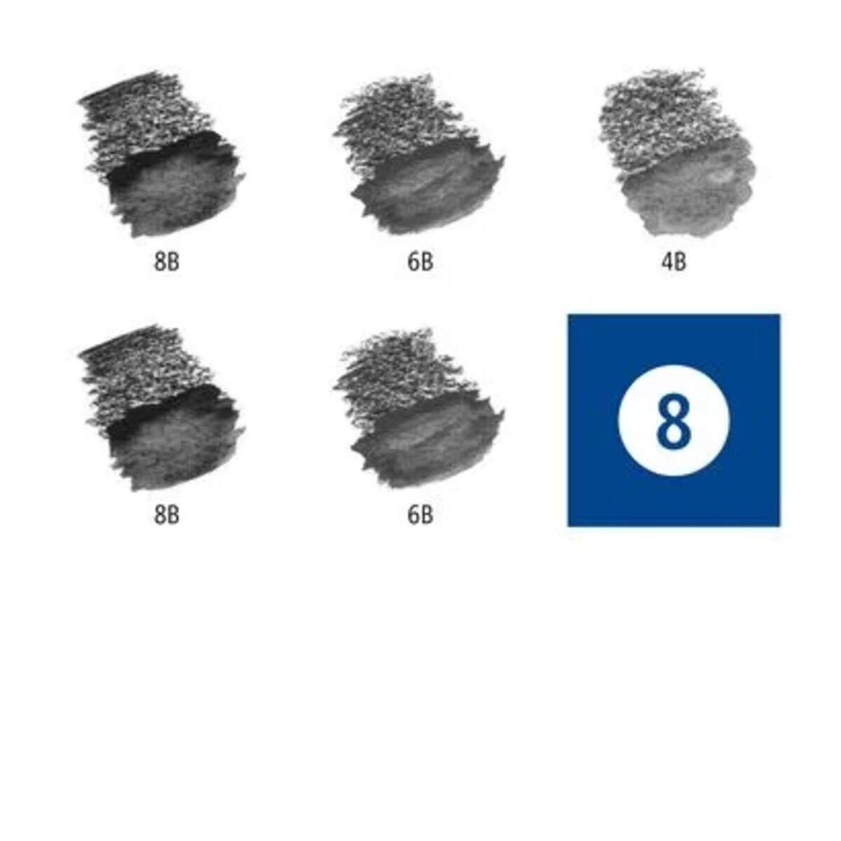 STAEDTLER® Bleistift Lumograph aquarell 100A Metalletui mit 5 Stiften + Pinsel