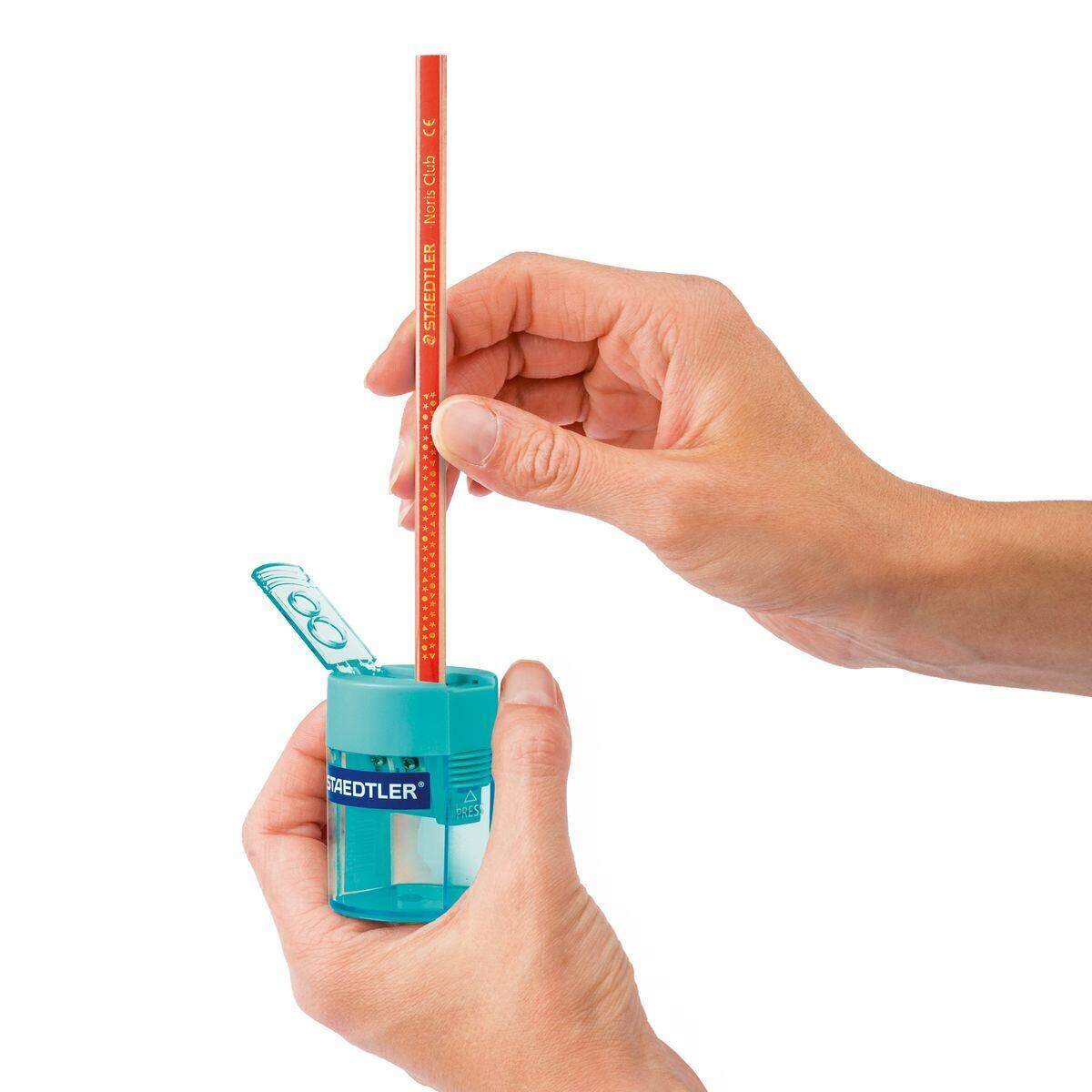 STAEDTLER® Doppelspitzdose rund, cyan