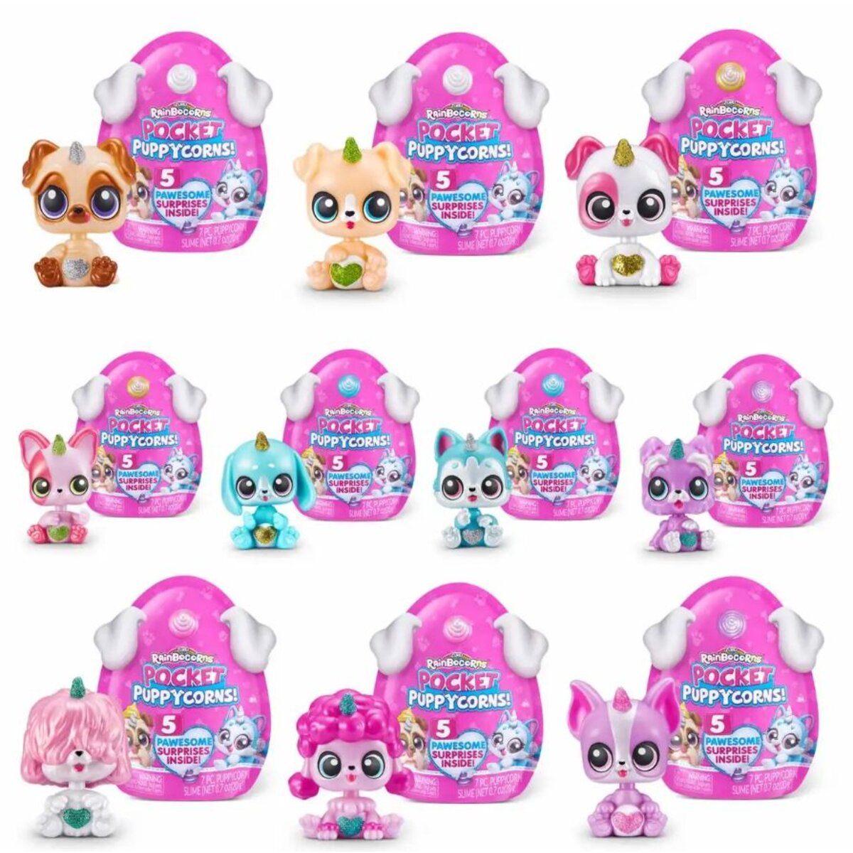 Zuru Überraschungsspielzeug Rainbocorns Pocket Puppycorn Surprise 5, sortiert
