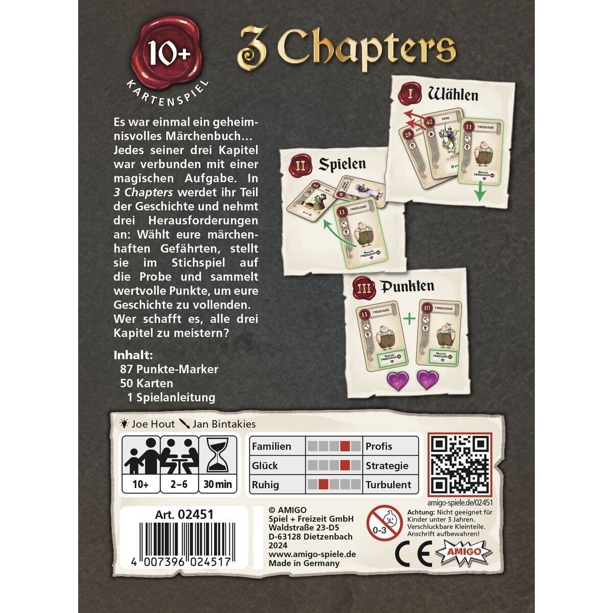 AMIGO 3 Chapters Kartenspiel